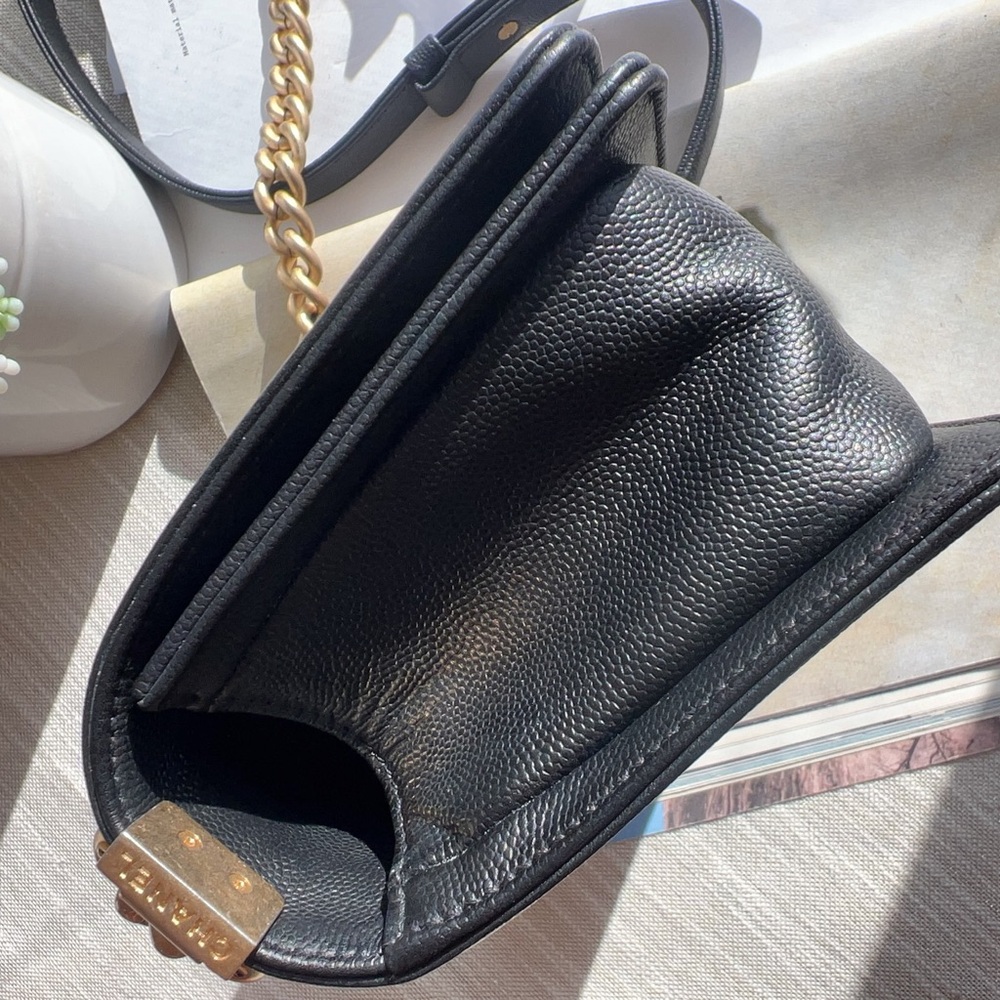 Chanel Chanel Small Black Caviar Boy Bag - Picture 4 of 8
